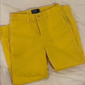 Worn once- Polo yellow boys pants